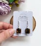 Brown Dichoric Glass Beaded Earrings - Image 4
