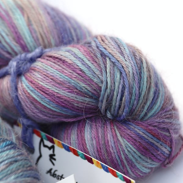 SALE: Iridescence - Silky baby alpaca 4 ply yarn