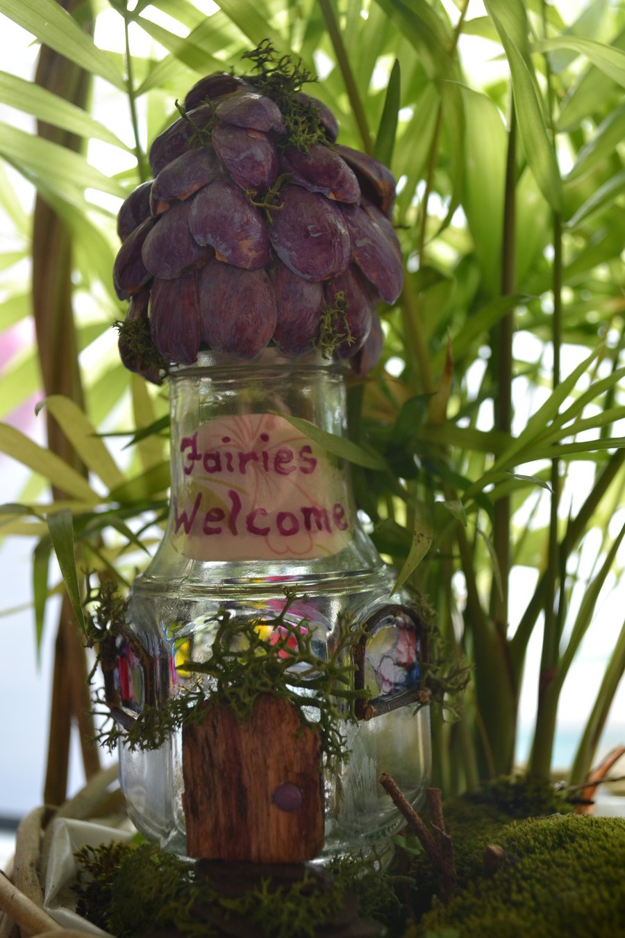 Mobile Fairy  house in a Jar