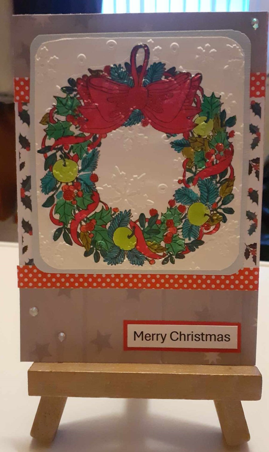 Traditional Wreath Christmas Card