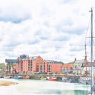 Wells-Next-The-Sea Greeting Card A5 Boats North Norfolk 