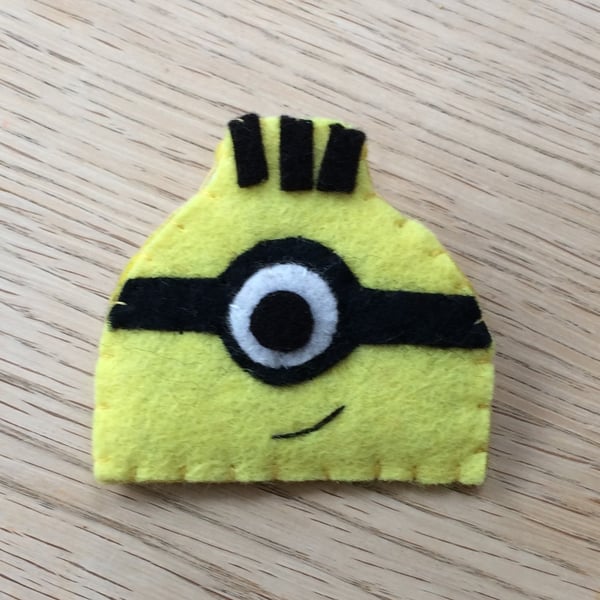 Handmade Felt Minions Despicable Me Badge