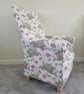 Pink March Hares Fabric Adult Armchair Animals Chair Nursery Dandelion Small New - Image 3
