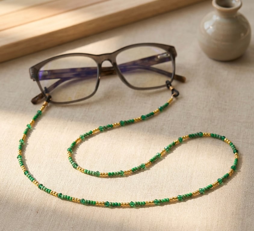 Handmade Seed Bead Glasses Chain