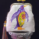 Flower Power Penguin Coin Purse 