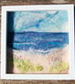 Needle felted and hand embroidered wool picture - Coastal scene  - Image 9