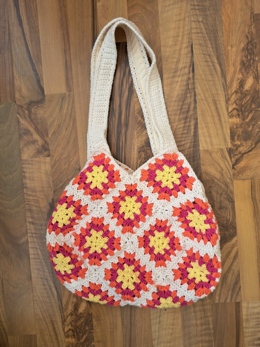 Handmade crocheted bag