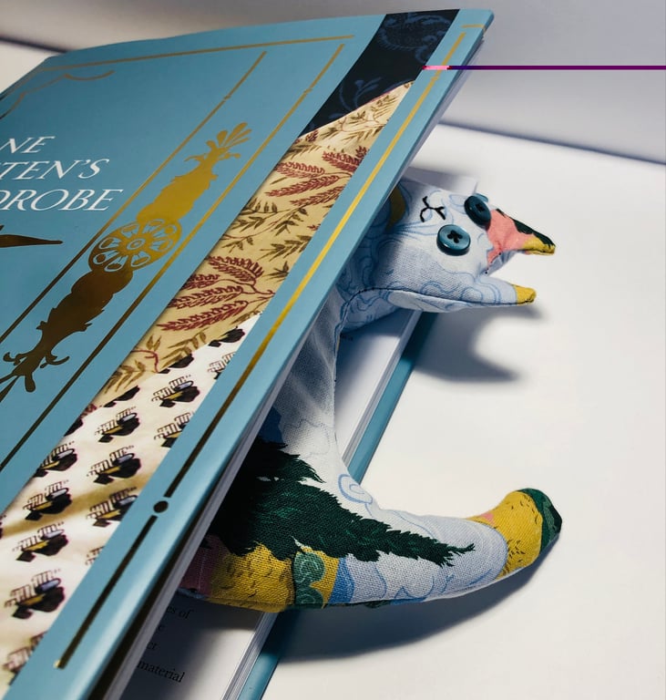 Cat Bookmark Weighted Cat Page Saver Emotional Support Cat Lavender Filled Cat