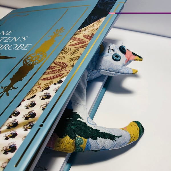 Cat Bookmark Weighted Cat Page Saver Emotional Support Cat Lavender Filled Cat