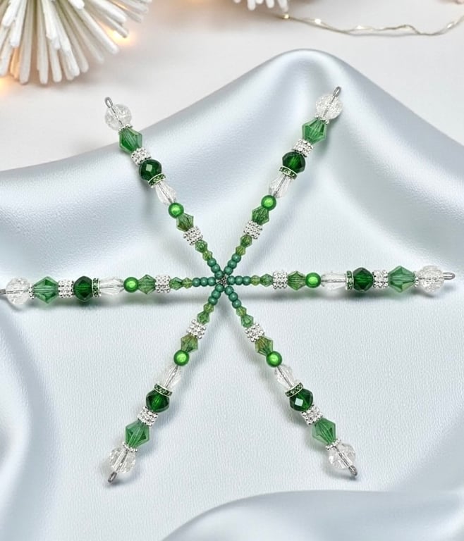 Snowflake Christmas Tree - Suncatcher - Decoration 