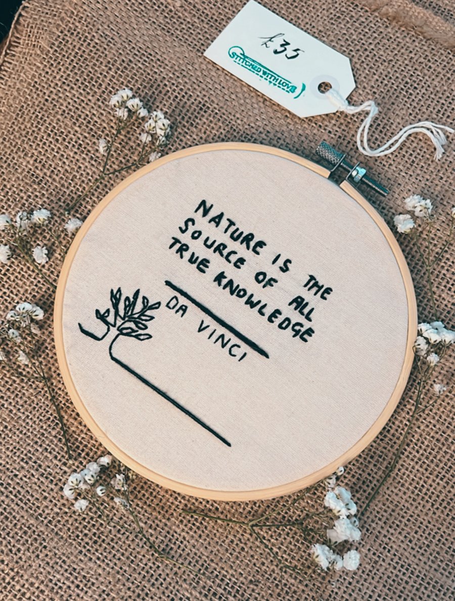 Embroidery Quote