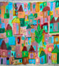 Patchwork Town, original painting - Image 3
