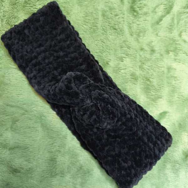 Black Headband Ear Warmer
