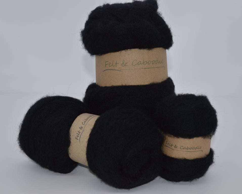 Carded Corriedale Raven 