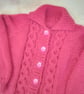 Knitted Cabled Chunky Cardigan with a Collar, Children's Gift Ideas, Custom Make - Image 8
