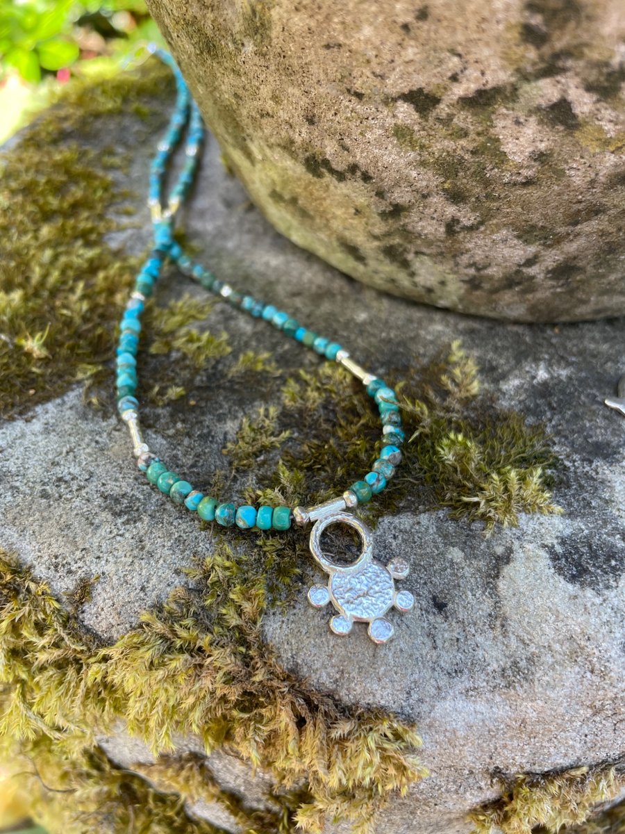 Sterling silver and turquoise Necklace
