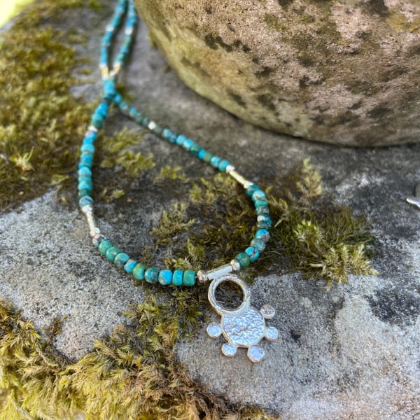 Sterling silver and turquoise Necklace