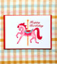 Carousel Horse Birthday Card