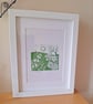 An original handprinted linoprint of a spring scene. 'Spring'. - Image 9