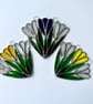 Stained Glass Crocus Suncatcher  - Handmade Decoration - Image 5