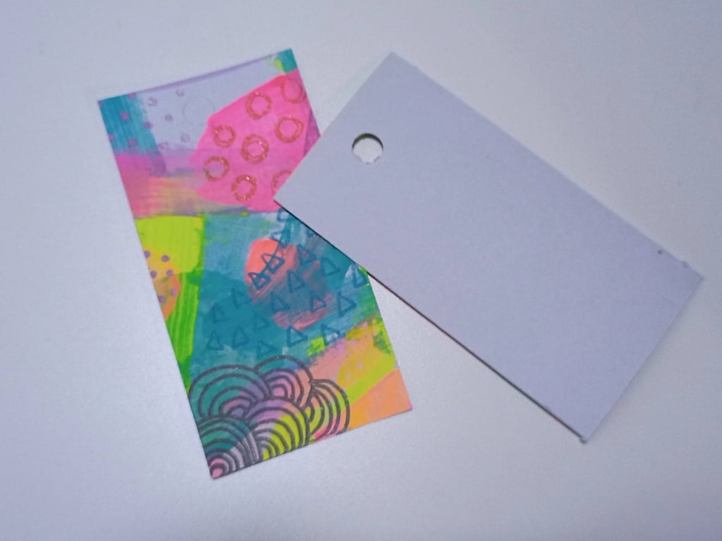 Set of Hand Painted Original Gift Tags