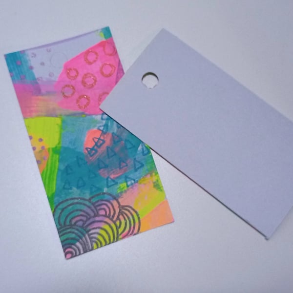 Set of Hand Painted Original Gift Tags