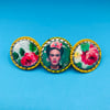 Frida kahlo eco friendly handcrafted hair barrette 