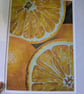 Oranges Fine Art Print, Vibrant Contemporary Fruit Still Life, A4 Mounted Art  - Image 6