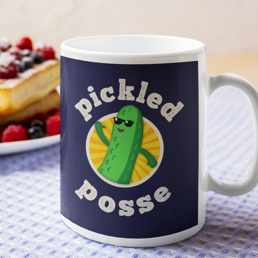 Sober Mug - Pickled Posse Sobriety gift, AA gifts funny sober mug for men