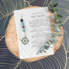 Safe Travels Rear View Mirror Charm, Travel Gifts, Driving Gifts, Car Gifts