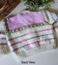 Designer Baby Girl's Hand Knitted Cardigan  3-6 months size - Image 3