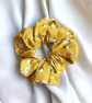 Floral print cotton scrunchie 