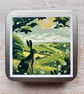 Hare Summer storage tin square buttons, stitch markers, beads, knitting, sewing - Image 4