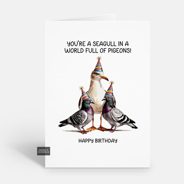 Unique Funny Birthday Card For Him Or Her 