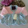 SALE ITEM Baby Girls Matinee jacket   0-3 months size