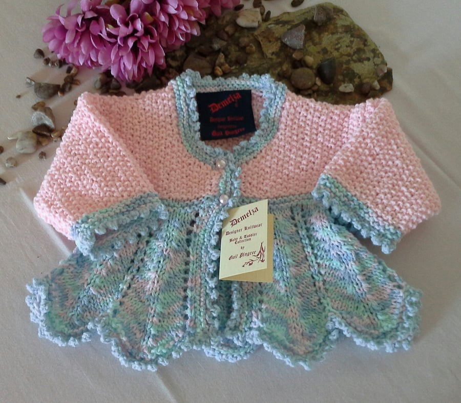 SALE ITEM Baby Girls Matinee jacket   0-3 months size