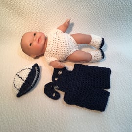 Berengeur Lots to Love 5” Baby Doll in Itty Bitty Crocheted Outfit