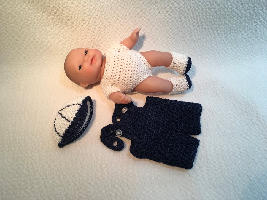 Berengeur Lots to Love 5” Baby Doll in Itty Bitty Crocheted Outfit