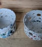 Speckled tealight holder - red blue - Image 5
