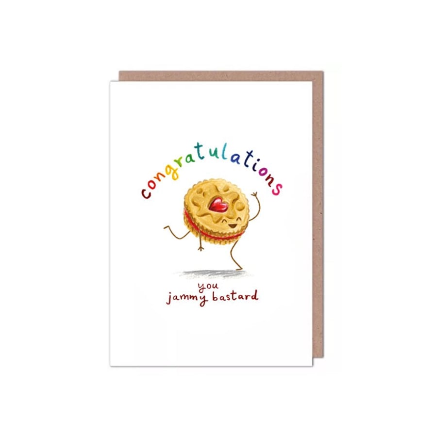 Jammy Dodger Congratulations Card