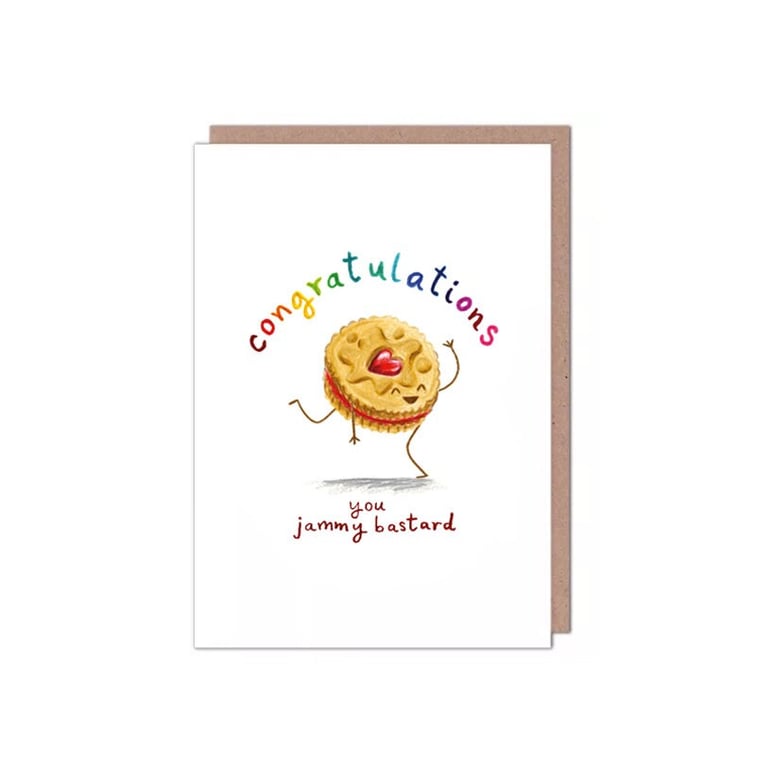 Jammy Dodger Congratulations Card
