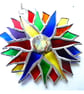 Double Rainbow Sun Suncatcher Stained Glass 008 - Image 4