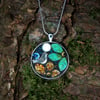 'Moon Flower' - Mosaic Pendant