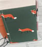A5 book reuseable fabric book cover, student gift, reusable book cover, worldmap - Image 3