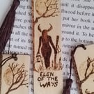Wooden Bookmark, Handmade, Pyrography