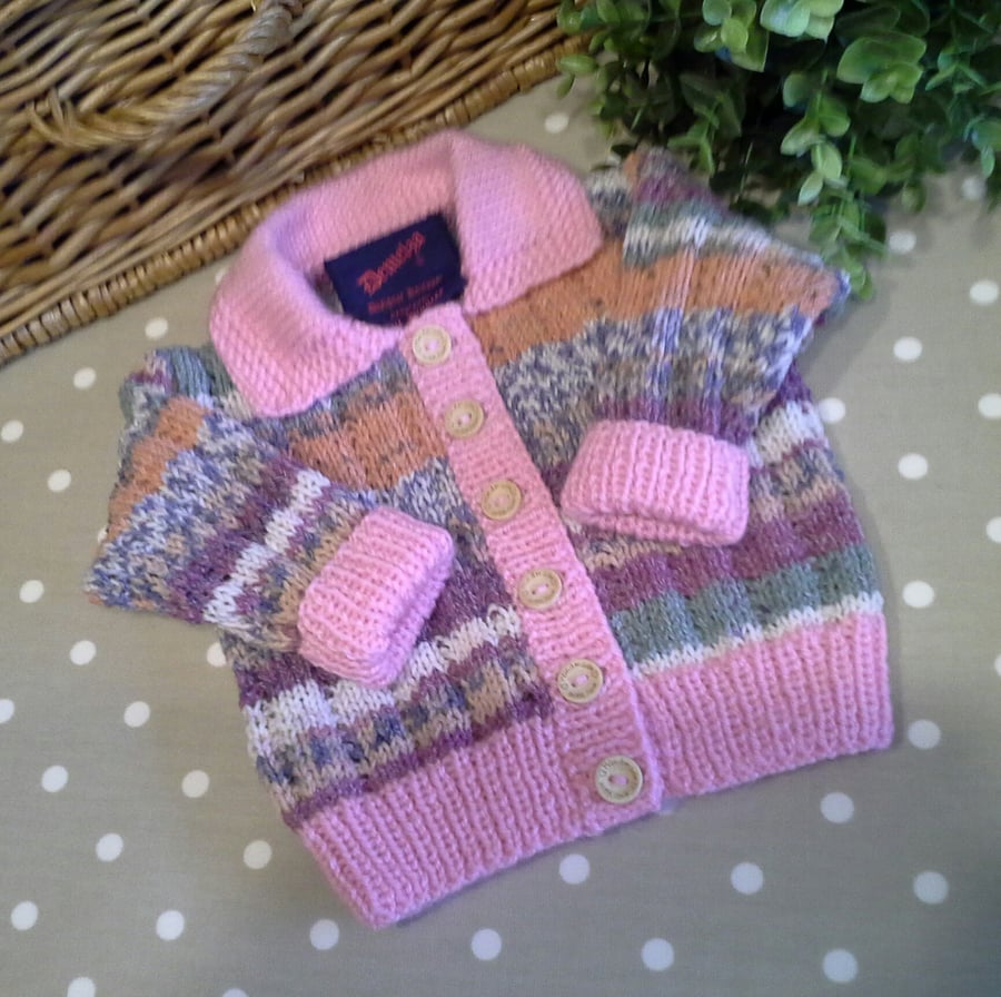 Luxery Baby Girls Cardigan with Wool & Cotton  3-9 months size