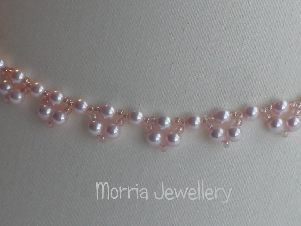 Charlotte - Pink Pearl necklace