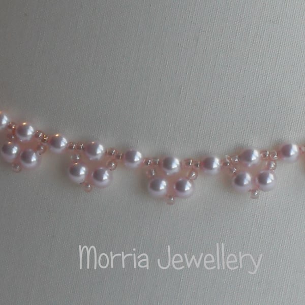 Charlotte - Pink Pearl necklace