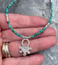 Sterling silver and turquoise Necklace - Image 6
