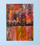 Abstract Acrylic Painting on Paper - Image 1